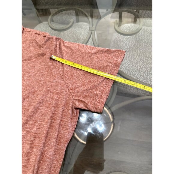 Stylus Mens XL Heathered Rust Short Sleeve Polo Shirt 92% Polyester 8% Spandex L - Picture 5 of 7